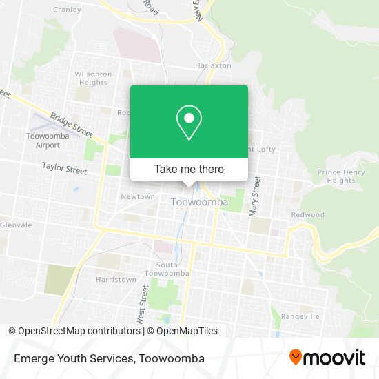 Emerge Youth Services map