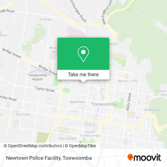 Newtown Police Facility map