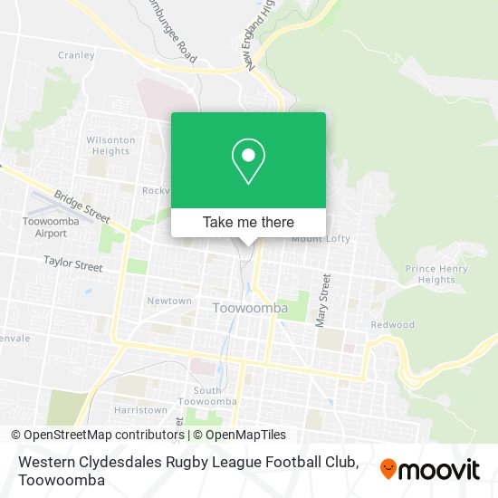 Western Clydesdales Rugby League Football Club map