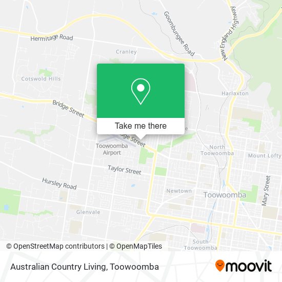Australian Country Living map