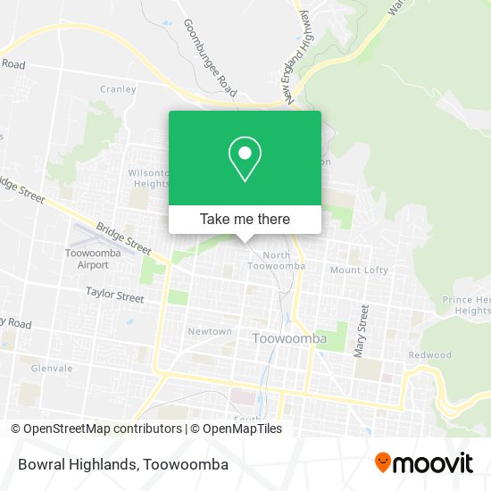 Mapa Bowral Highlands