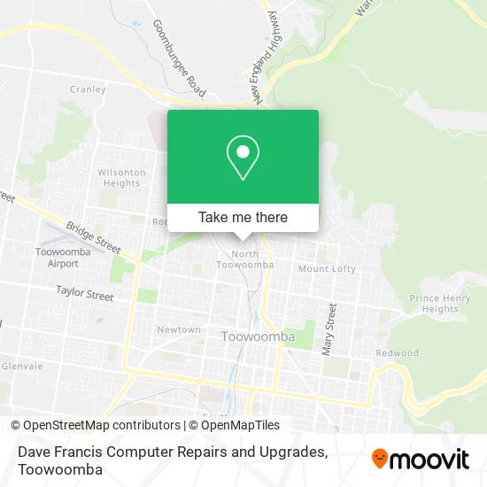 Dave Francis Computer Repairs and Upgrades map