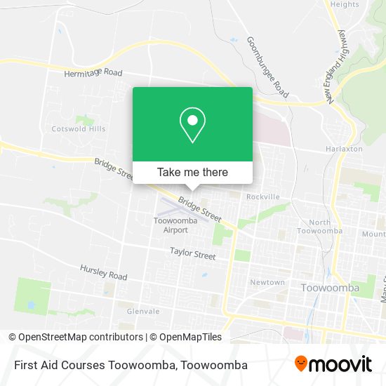 First Aid Courses Toowoomba map