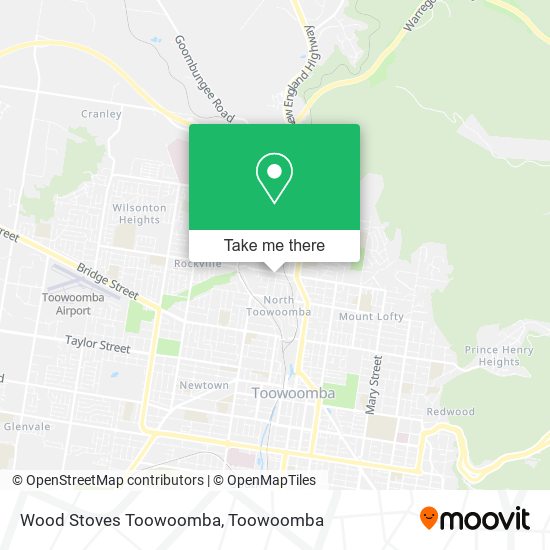 Mapa Wood Stoves Toowoomba