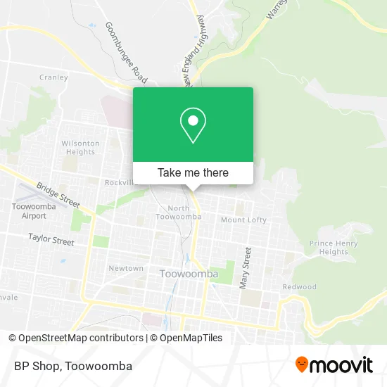 Mapa BP Shop