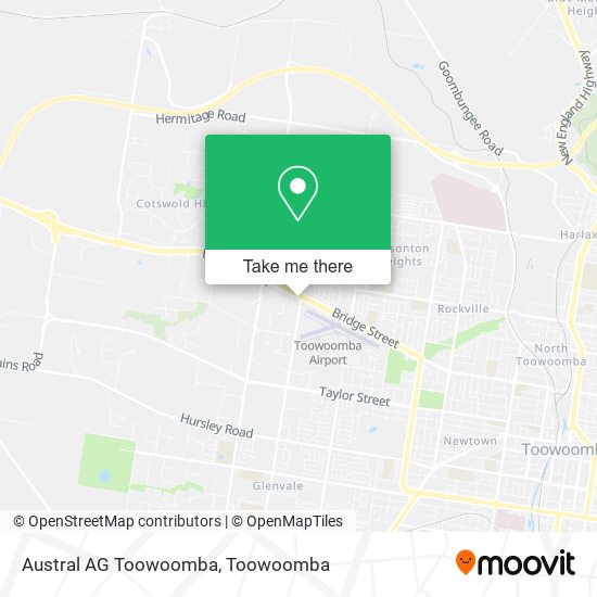 Austral AG Toowoomba map