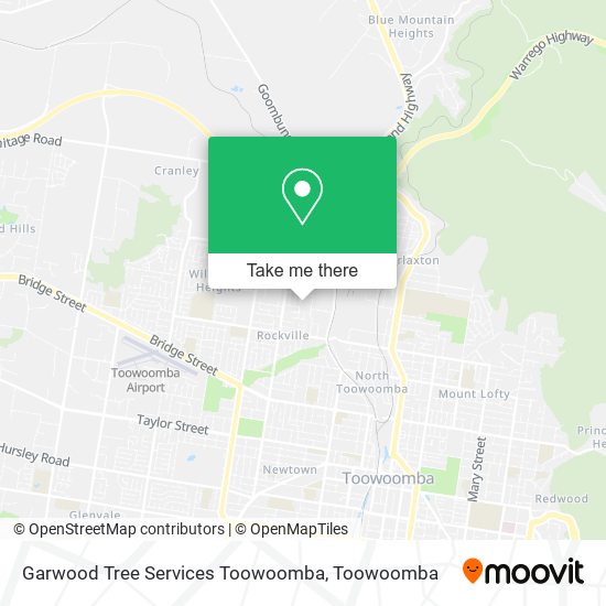 Garwood Tree Services Toowoomba map