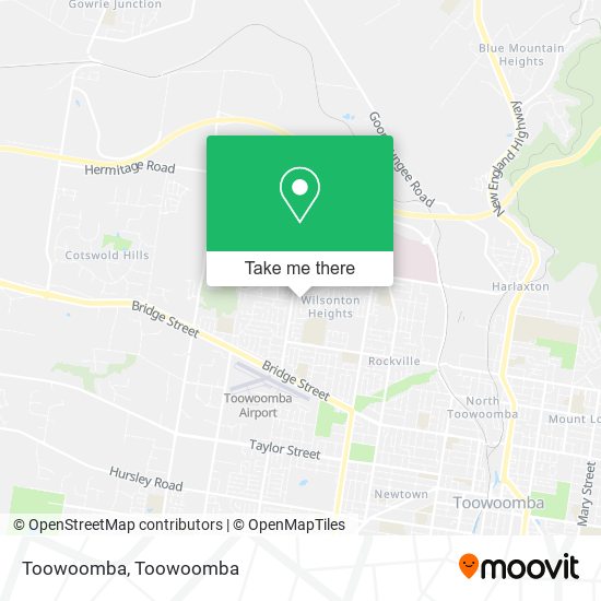 Mapa Toowoomba