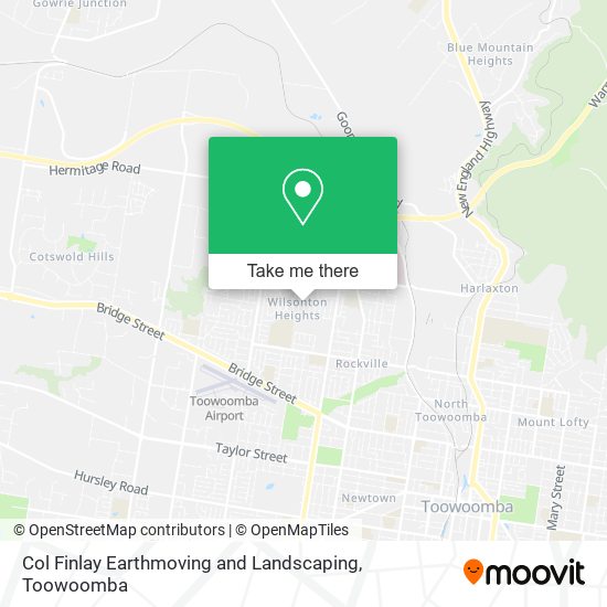 Col Finlay Earthmoving and Landscaping map