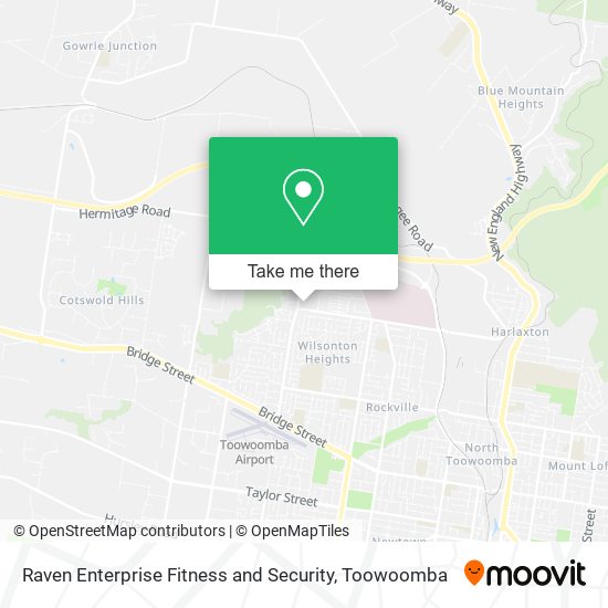 Mapa Raven Enterprise Fitness and Security