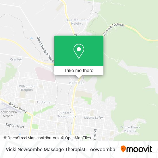 Vicki Newcombe Massage Therapist map