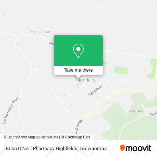 Mapa Brian O'Neill Pharmacy Highfields