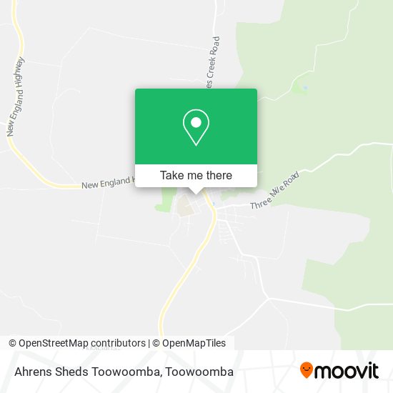 Ahrens Sheds Toowoomba map