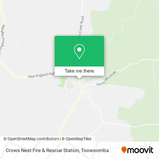 Mapa Crows Nest Fire & Rescue Station