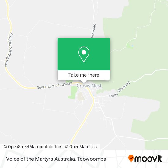 Mapa Voice of the Martyrs Australia