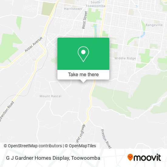 G J Gardner Homes Display map