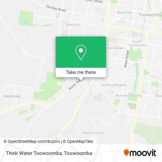 Think Water Toowoomba map