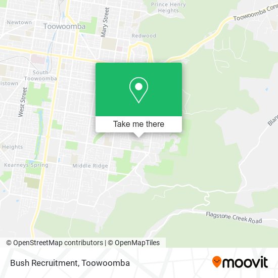 Bush Recruitment map