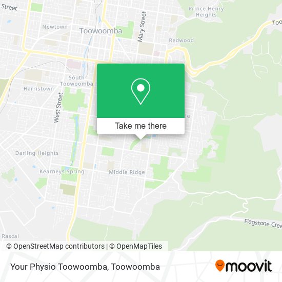 Mapa Your Physio Toowoomba