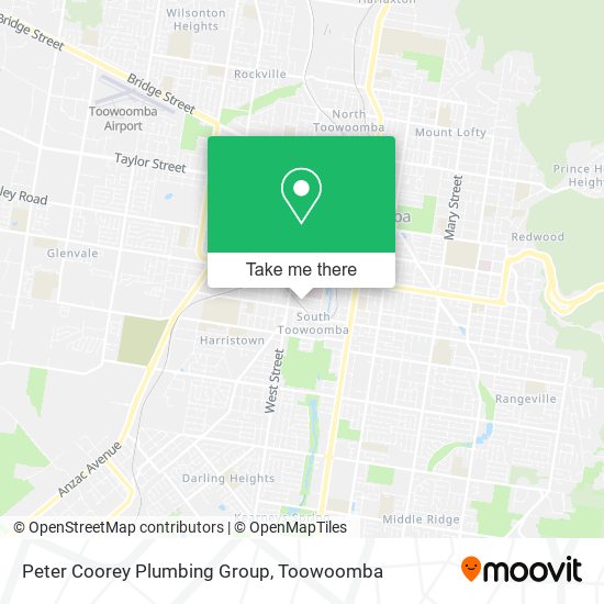 Peter Coorey Plumbing Group map