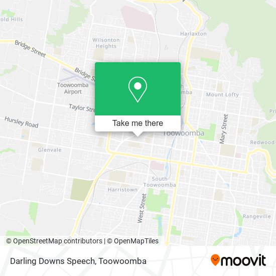 Darling Downs Speech map