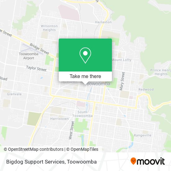 Bigdog Support Services map