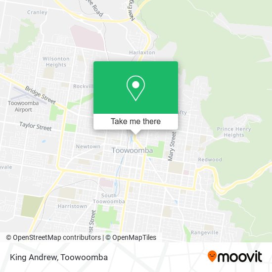 King Andrew map
