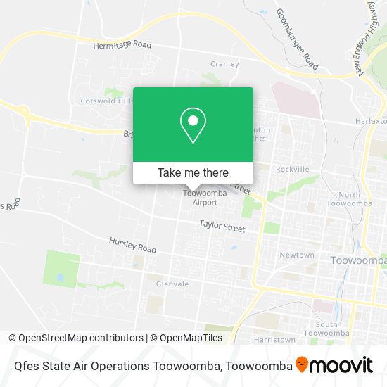 Qfes State Air Operations Toowoomba map