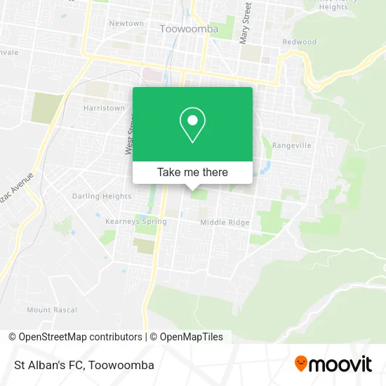 St Alban's FC map