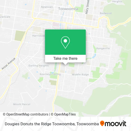 Dougies Donuts the Ridge Toowoomba map
