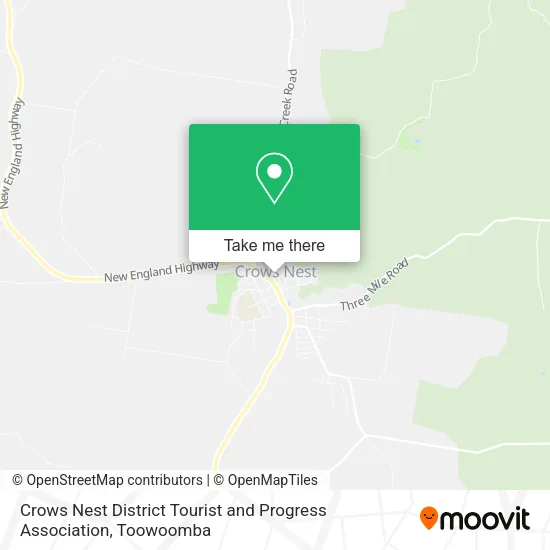 Mapa Crows Nest District Tourist and Progress Association