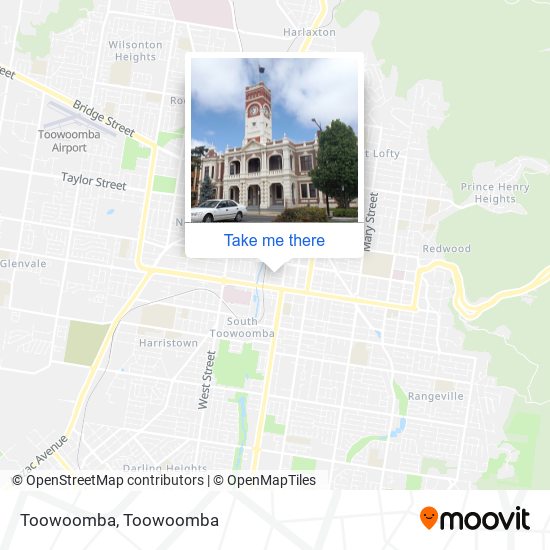 Toowoomba map