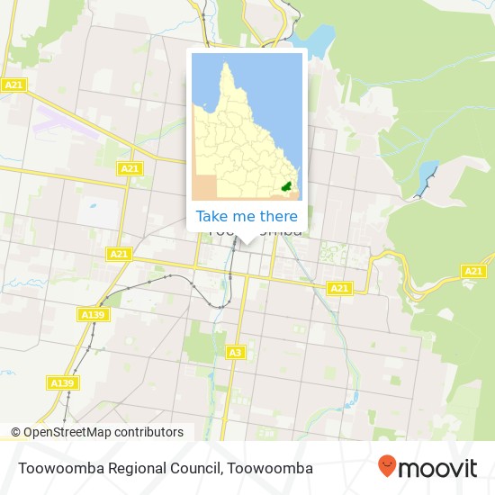 Toowoomba Regional Council map
