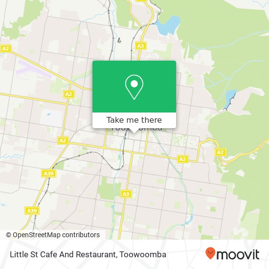 Mapa Little St Cafe And Restaurant