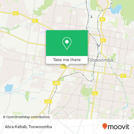 Abra-Kebab, Anzac Ave Newtown QLD 4350 map
