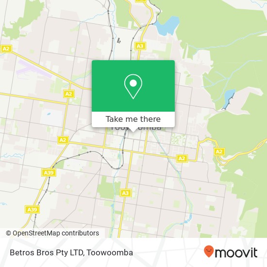 Betros Bros Pty LTD, 507-511 Ruthven St Toowoomba City QLD 4350 map