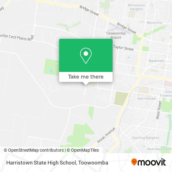 Mapa Harristown State High School