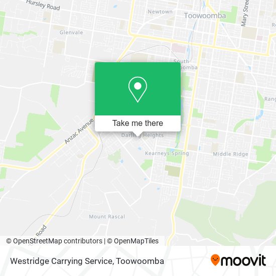 Westridge Carrying Service map