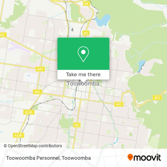 Toowoomba Personnel map