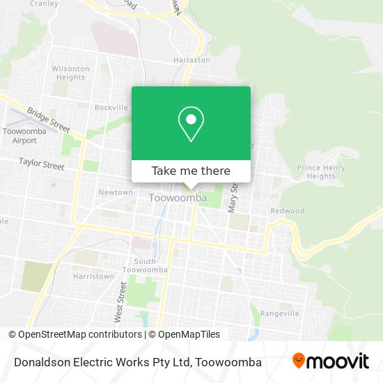 Mapa Donaldson Electric Works Pty Ltd