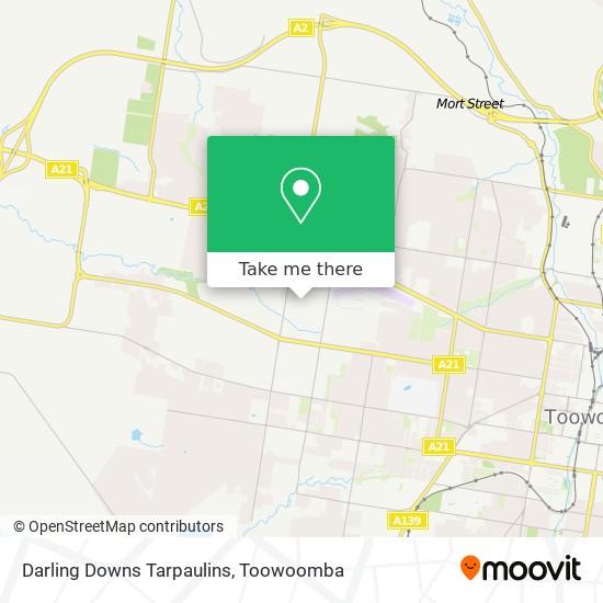 Darling Downs Tarpaulins map