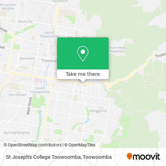 Mapa St Joseph's College Toowoomba