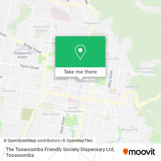 Mapa The Toowoomba Friendly Society Dispensary Ltd