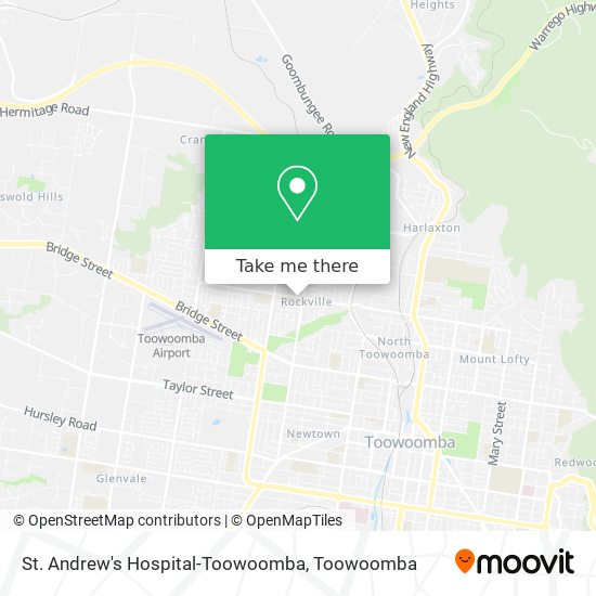 St. Andrew's Hospital-Toowoomba map