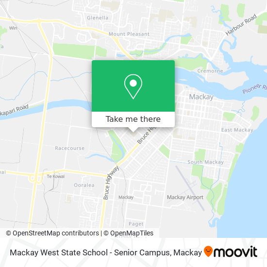 Mapa Mackay West State School - Senior Campus