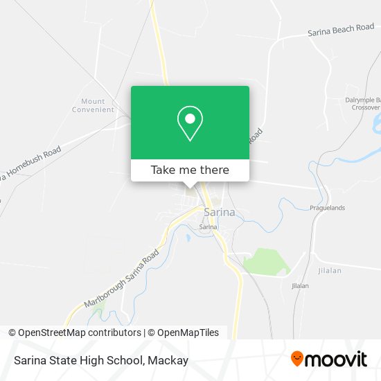 Sarina State High School map
