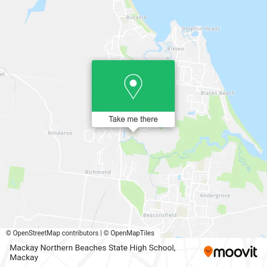 Mackay Northern Beaches State High School map