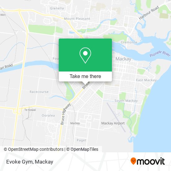 Evoke Gym map