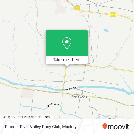 Mapa Pioneer River Valley Pony Club