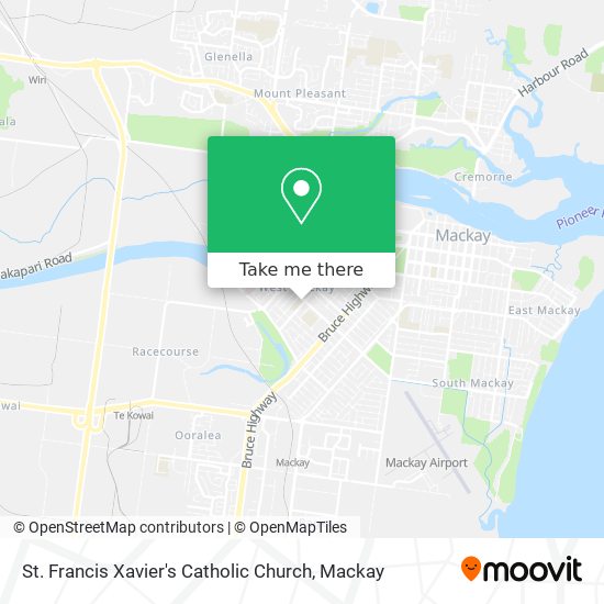 St. Francis Xavier's Catholic Church map